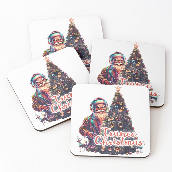 Item preview, Trance Christmas - Rave Santa with Speaker Tree designed and sold by Designorigin.