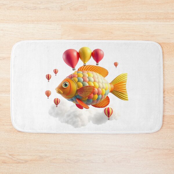 Item preview, Hotair Balloon Fish designed and sold by inkadventure.