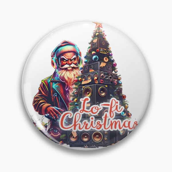 Item preview, Lo-fi Christmas - Rave Santa with Speaker Tree designed and sold by Designorigin.