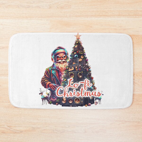 Item preview, Lo-fi Christmas - Rave Santa with Speaker Tree designed and sold by Designorigin.