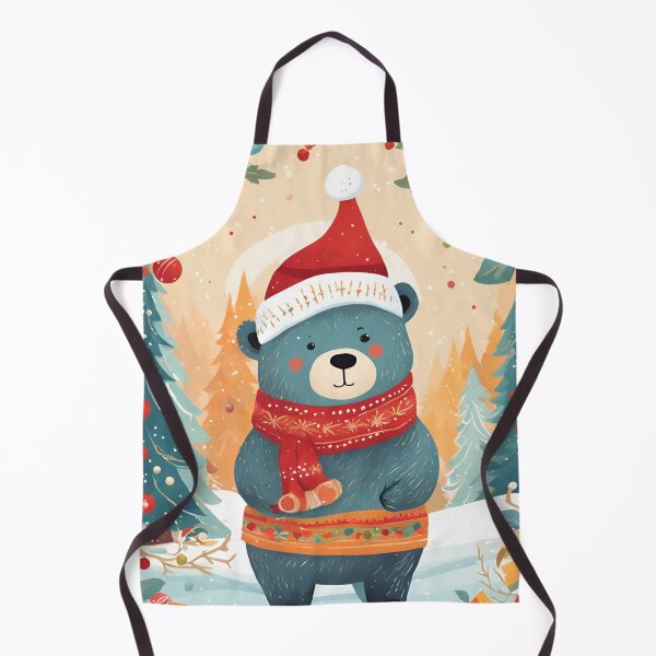 Item preview, Bear in snow, trees and Christmas gifts designed and sold by Anisha Vaz.