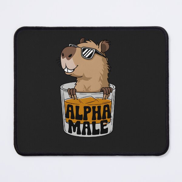 Item preview, Capybara Alpha Male in Whiskey Glass designed and sold by StrictlyBilliM.