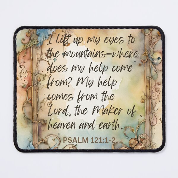 Item preview, Psalm 121:1-2 Christian Bible Verse on Watercolor Junk Journal designed and sold by Our Bible Journey.