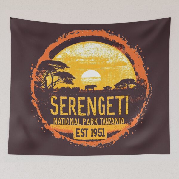 Item preview, Serengeti National Park - Tanzania  designed and sold by GoodOldVintage.