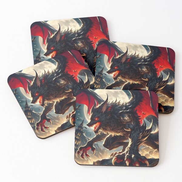 Item preview, Flying Werewolf designed and sold by GalleryBrisArt.