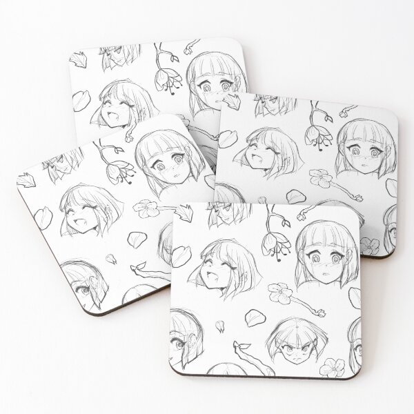 Item preview, Anime Manga  Girls sketches - Anime-Inspired Art designed and sold by Hola Mocha.