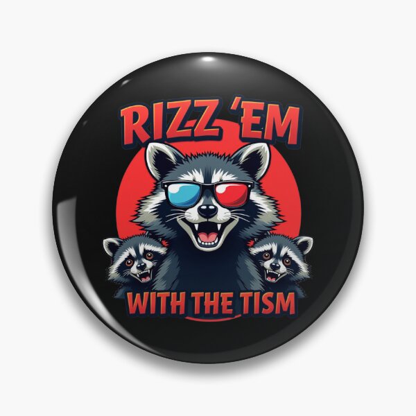 Artikelvorschau, Retro Vintage Waschbär Rizz Em mit dem Tism entworfen und verkauft von Adrian Kane.