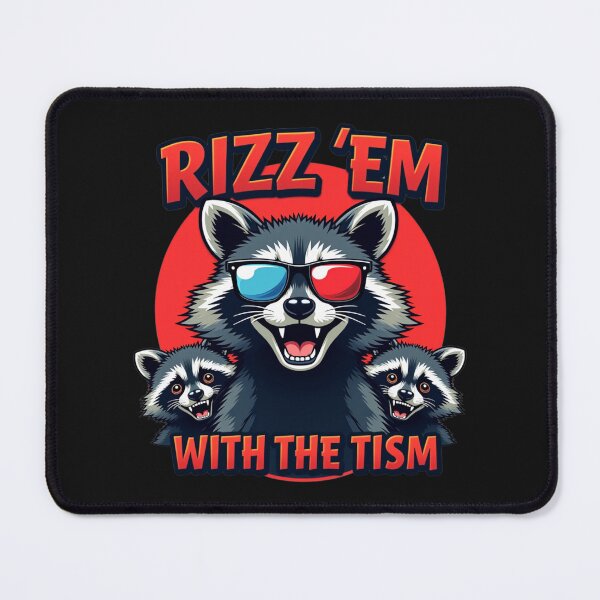 Item preview, Retro Vintage Raccoon Rizz Em With The Tism designed and sold by Adrian Kane.