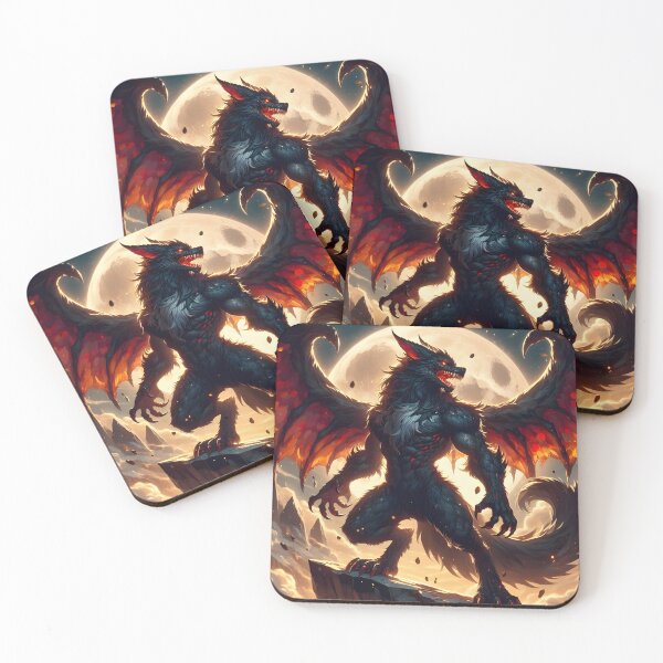 Item preview, Flying Werewolf designed and sold by GalleryBrisArt.