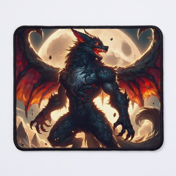 Item preview, Flying Werewolf designed and sold by GalleryBrisArt.