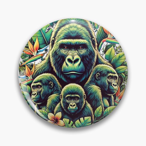 Artikelvorschau, Majestueus Gorilla Jungle Ontwerp entworfen und verkauft von Alta-store.