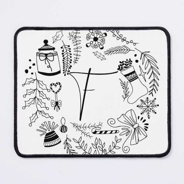 Item preview, Festive Christmas Alphabet letters Holiday art designed and sold by ilyanadesign.