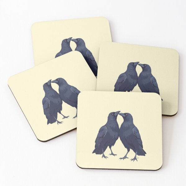Item preview, Whispered Wisdom Crows in Conversation Comic Style designed and sold by MadeByHaresShop.