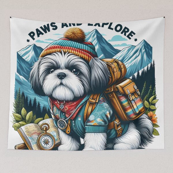 Item preview, Frenchie Adventure Club designed and sold by DogArtGallery.