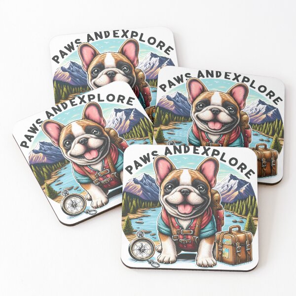 Item preview, Frenchie Adventurer designed and sold by DogArtGallery.