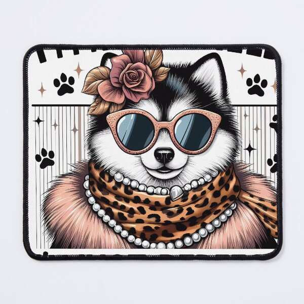 Item preview, Pomsky Diva designed and sold by DogArtGallery.