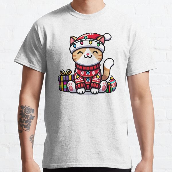 Item preview, Cute Christmas Cat in Festive Sweater Adorable Holiday Design designed and sold by AnnSign.