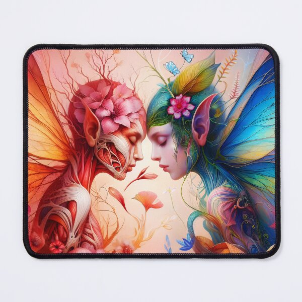 Item preview, Anatomy botanical illustration of two fairies designed and sold by EmeraldeaArt.