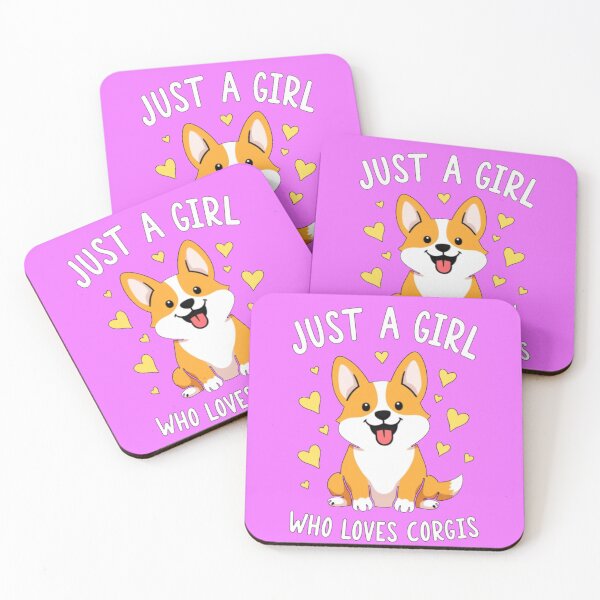 Item preview, Just A Girl Who Loves Corgis Heart Dog Doggy Pet Animal Lover Art  designed and sold by Kia Blaze.