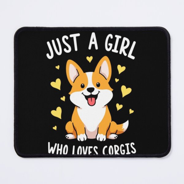 Item preview, Just A Girl Who Loves Corgis Heart Dog Doggy Pet Animal Lover Art  designed and sold by Kia Blaze.