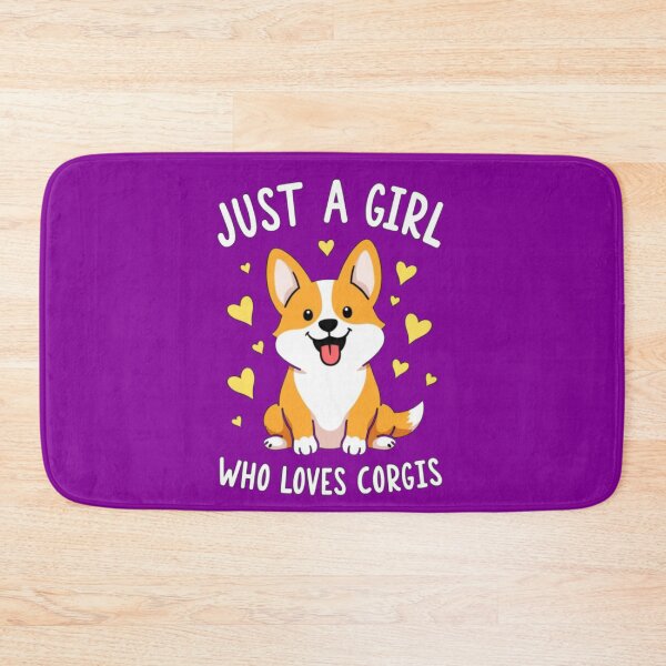 Item preview, Just A Girl Who Loves Corgis Heart Dog Doggy Pet Animal Lover Art  designed and sold by Kia Blaze.