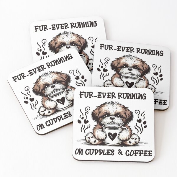 Item preview, Shih Tzu Coffee Vibes designed and sold by DogArtGallery.