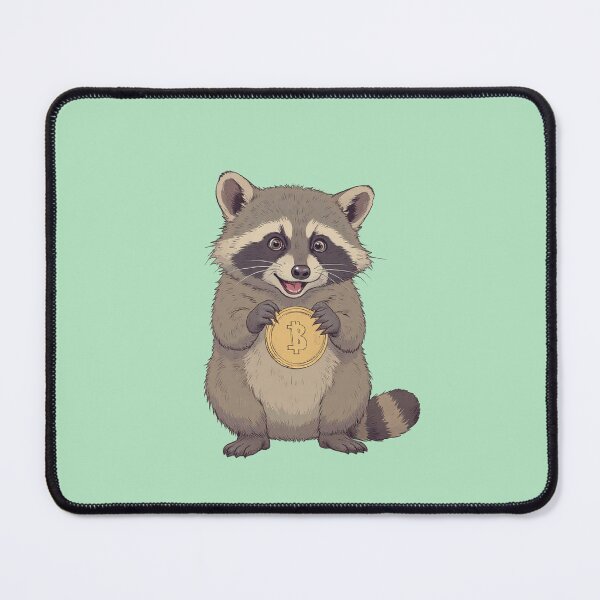 Item preview, Delightful Raccoon's Shiny Coin Treasure Comic Style designed and sold by ShroomForge.