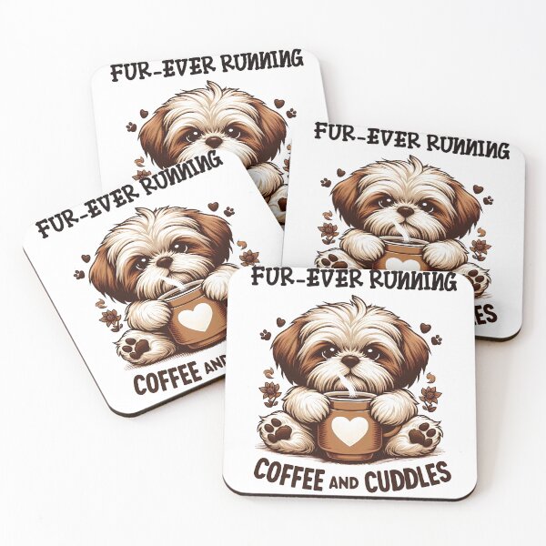 Item preview, Shihtzu Coffee Cuddles designed and sold by DogArtGallery.