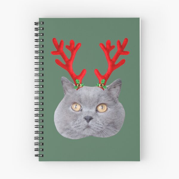 Item preview, Reindeer horn Christmas cat designed and sold by theniamhmachine.