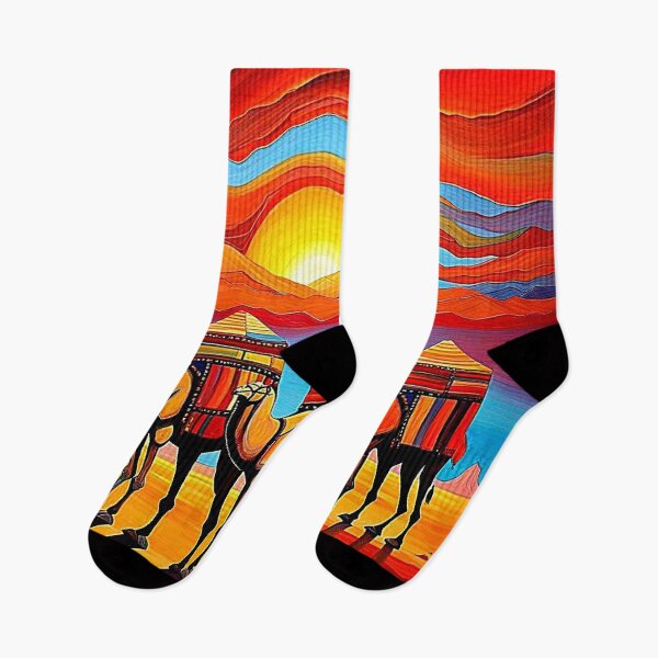 Item preview, Desert Camel caravan at sunset 1 designed and sold by George Hutton Hunter.