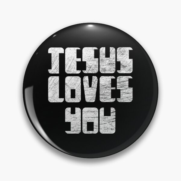 Item preview, Jesus Loves You – Simple Christian Typography with Custom Font & white design designed and sold by ZechJohnRB.