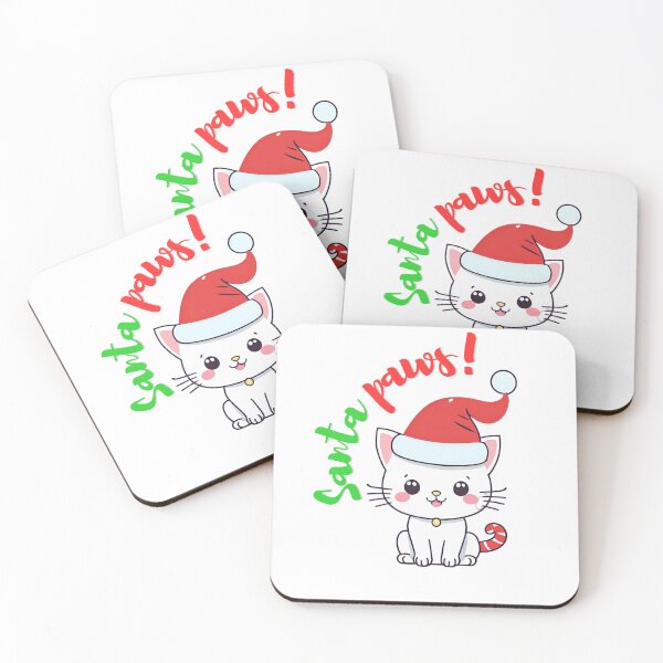 Item preview, Cute cat saying Santa Paws! designed and sold by Ambreen09.
