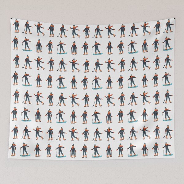 Item preview, enjoying various sports in winter season designed and sold by huape.
