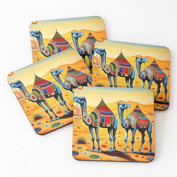 Item preview, Desert Camel caravan at sunset 3 designed and sold by George Hutton Hunter.