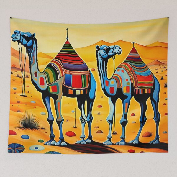 Item preview, Desert Camel caravan at sunset 3 designed and sold by George Hutton Hunter.