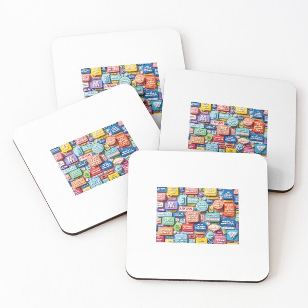 Item preview, A motivational 3D pattern background featuring positive affirmations and mental wellness themes, ideal for personal development and coaching. designed and sold by AlwaysHome.