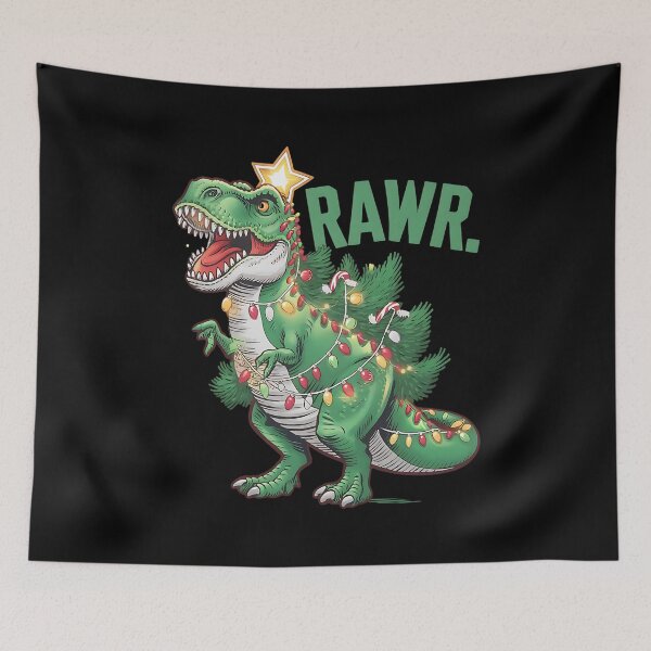 Item preview, Tree Rex Rawr Dinosaur Christmas Pun designed and sold by DomTeesHaven.
