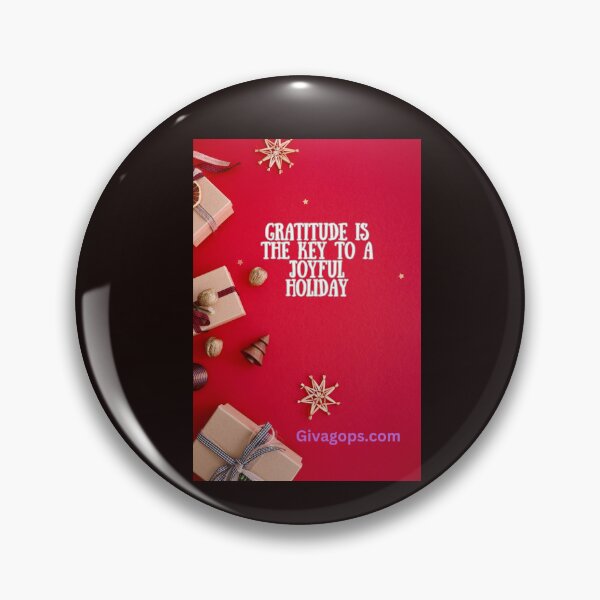 Item preview, "Gratitude is the key to a joyful holiday." designed and sold by CUTESTUFFnow.
