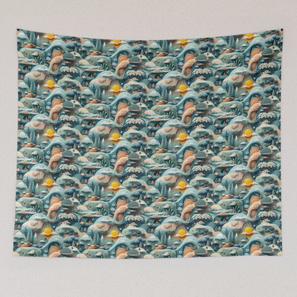 Item preview, A peaceful 3D pattern background focused on nature and relaxation, perfect for promoting outdoor mindfulness and self-care activities. designed and sold by AlwaysHome.