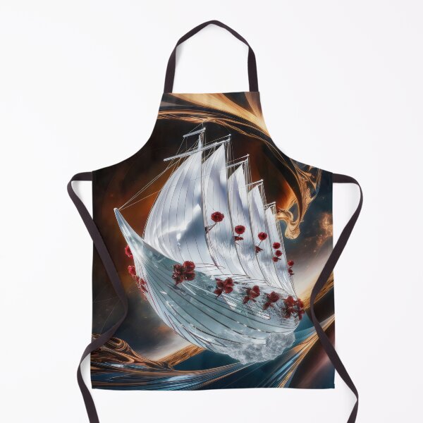 Item preview, Sailing ship in outer space. designed and sold by MyHappyArtShop.