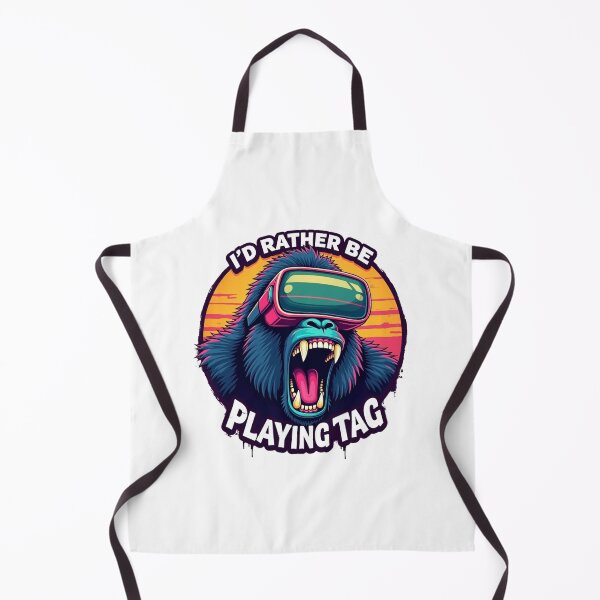 Item preview, I'd Rather Be Playing Tag Gorilla VR Gamer designed and sold by Adrian Kane.