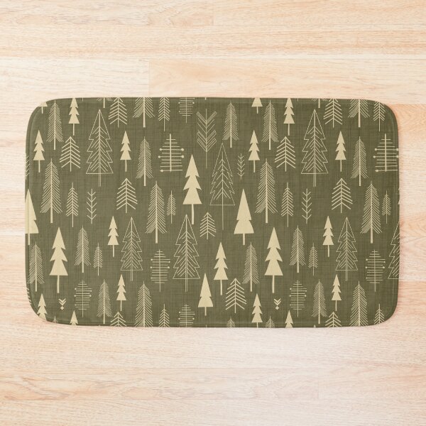 Item preview, Rustic Woodland Forest - Earthy Olive designed and sold by susycosta.