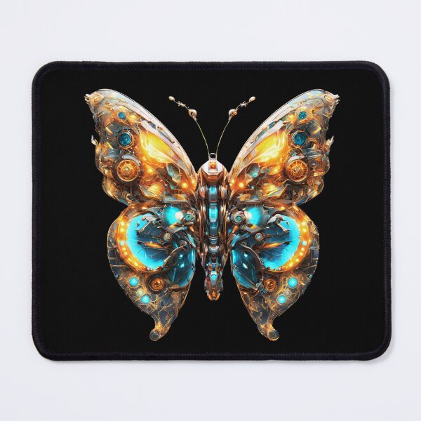 Item preview, Cybernetic butterfly, shiny mechanical insect. designed and sold by DONandEK.