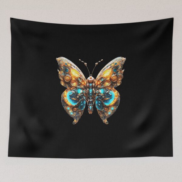 Item preview, Cybernetic butterfly, shiny mechanical insect. designed and sold by DONandEK.