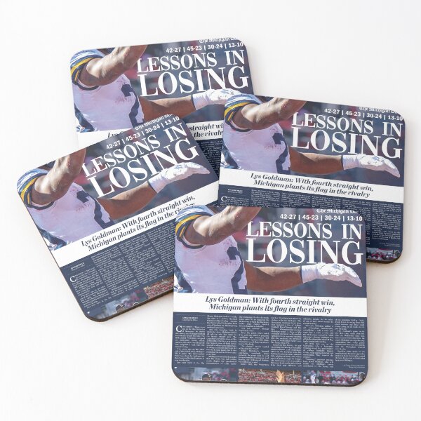 Item preview, The Michigan Daily Back Cover 12/4/24 (Lessons in Losing) designed and sold by michigan-daily.