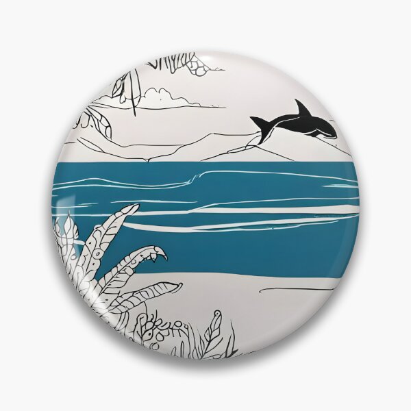 Item preview, colorless trees and planting on river and whale  designed and sold by AA-designstore.