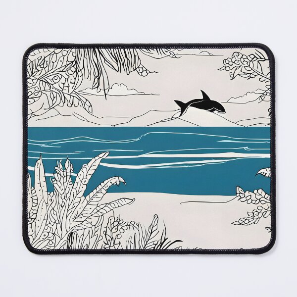 Item preview, colorless trees and planting on river and whale designed and sold by AA-designstore.