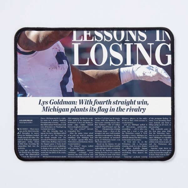 Item preview, The Michigan Daily Back Cover 12/4/24 (Lessons in Losing) designed and sold by michigan-daily.