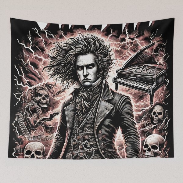 Item preview, Chopin Death Metal Design - Classical Composer Headbanger designed and sold by DreamCraze.