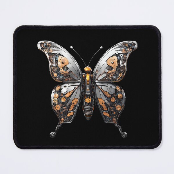 Item preview, Cybernetic butterfly, silver mechanical insect.  designed and sold by DONandEK.